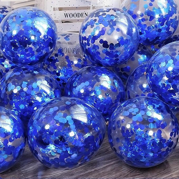 Blue Confetti Balloons - Image 5