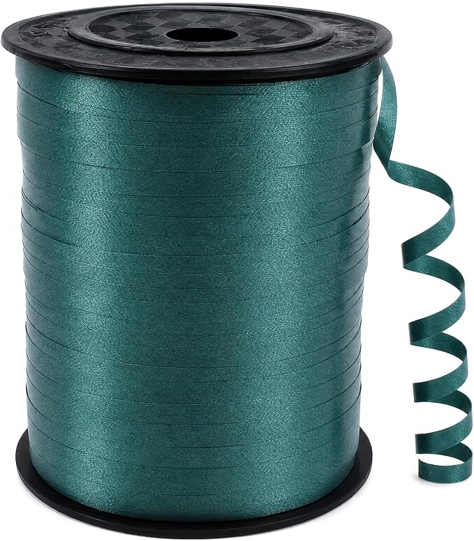 TONIFUL 500 Yards Dark Green Balloons Curling Ribbon | Forest Green Balloon by TONIFUL