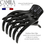 Camila Paris CP3541 French Hair Clip for Women, Hair Side Clips, 2 Inch Girls Hair Claw Clips Jaw Fashion Durable Styling Hair Accessories for Women, Strong Hold No Slip Grip, Made in France