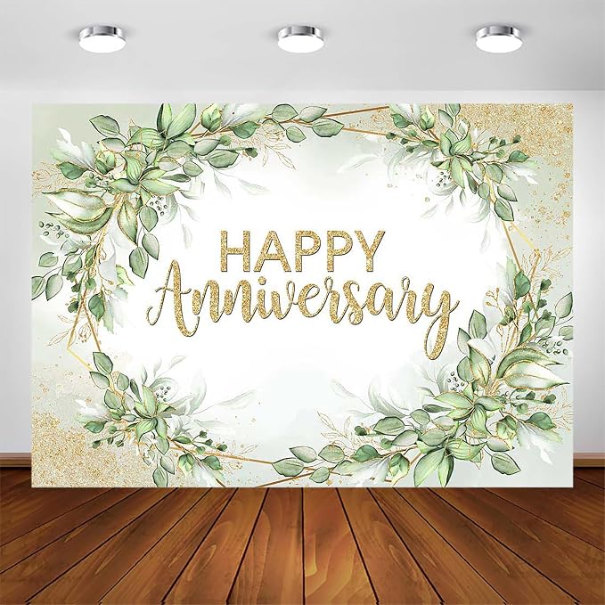 Happy Anniversary Backdrop by AVEZANO