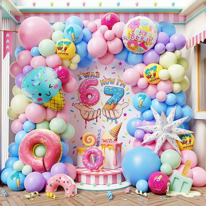 164Pcs 6 7 Birthday Decorations by Unknown