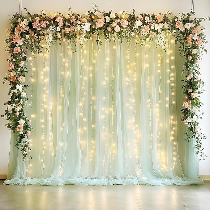 Fomcet Tulle Backdrop Curtains by Fomcet