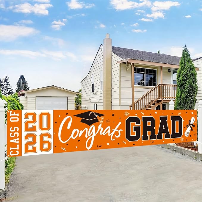 2026 Graduation Yard Sign, Large Congrats Grad Yard Banner Class of 2026 Banner - Image 7