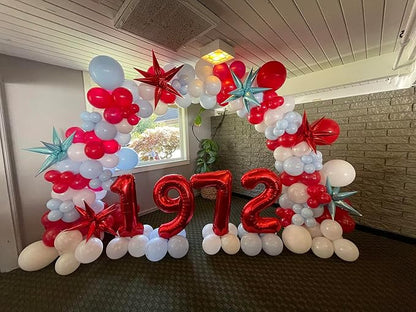 Number 9 Balloons 40 Inch Red Balloon - Image 2