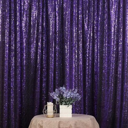 Poise3EHome Purple Sequin Backdrop, 10Ft x 10Ft Glitter Photography Background by Poise3EHome