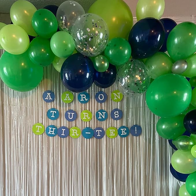 Blue and Green Balloons, 12 Inch Dinosaur Balloons - Image 4