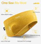 SUNMECI Lightweight Soft Fleece Headband - Breathable Ear Muffs for Men Women in Winter Running Cycling Ski Comfortable Warm for Clod Weather Sports