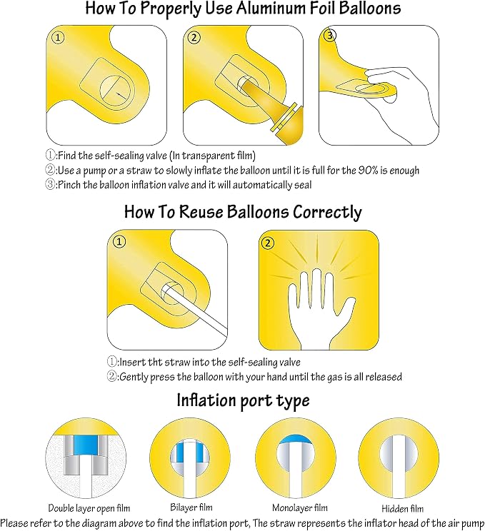 40In Large Gold Number Balloon 1 Aluminum Foil Mylar Big Number Balloon 0-9 | - Image 5