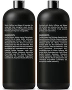 Caffeine Biotin Shampoo and Conditioner Set | 16 fl oz Each | with Batana Oil | Nourishing & Strengthening Formula | Promotes Hair Growth, Thickness & Fuller-Looking Hair