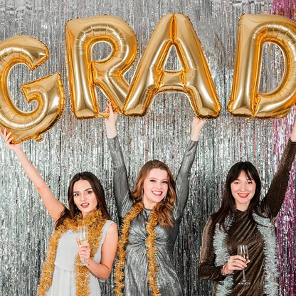 32 Inch Graduation Balloons, Large Foil Mylar 2026 Number and GRAD Letter - Image 4