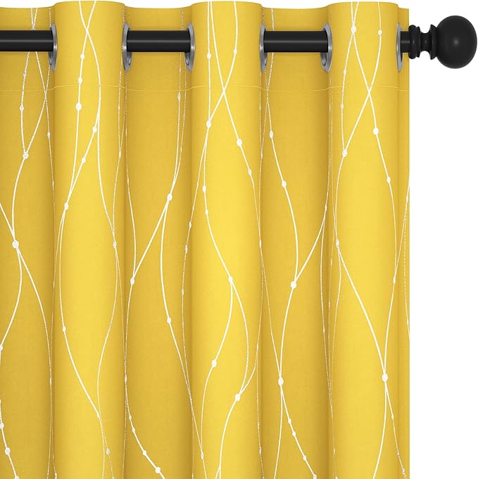Deconovo Living Room Curtains 84 Inches Long, Thermal Insulated, Room Darkening by Unknown
