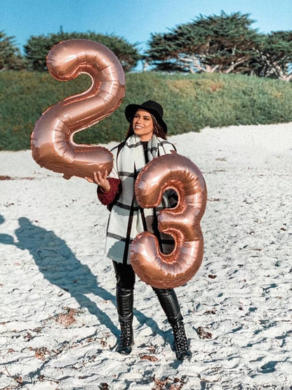 Number Balloons 26 Balloon Rose Gold - Image 2
