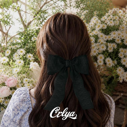 Black Ruffle Ribbon, 1-1/2 Inch x 10 Yards Chiffon Silk Ribbons | Crinkle ribbon - Image 5