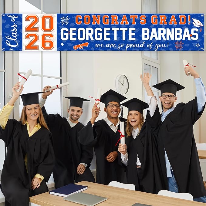 Graduation Congratulations Banner Decorations, 2026 Personalized Graduation - Image 6