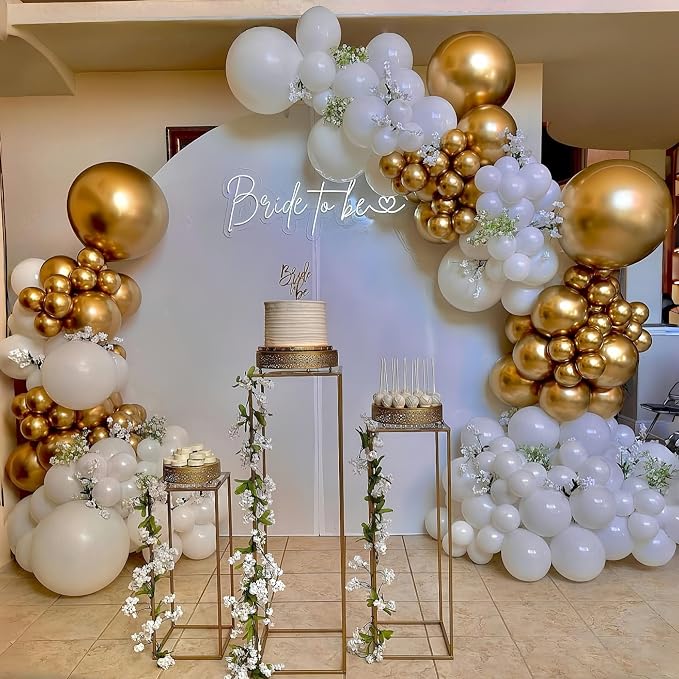 Metallic Gold Balloons Set - Image 6