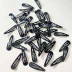 40 Pcs 2 Inch Black Metal Snap Hair Clips No Slip Hair Barrettes For Women Hair Accessories(Black)