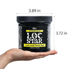 Loc Star Braid & Loc Gel, 16 fl oz | Extreme Hold for Braids, Locs, Twists, Cornrows & Edges | Smooths & Tames Frizz | No Heavy Residue | Long-Lasting | With Aloe Vera
