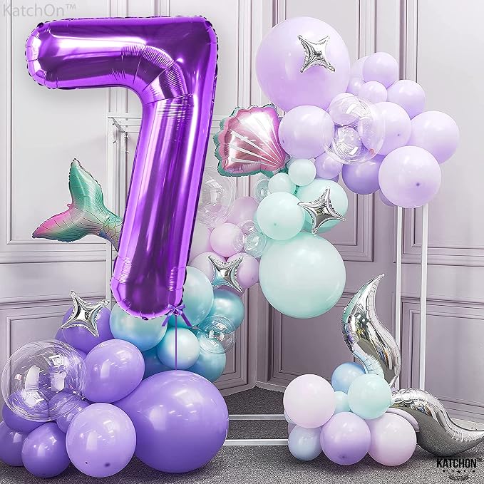 KatchOn, Giant Purpule Number 7 Balloon - Image 6