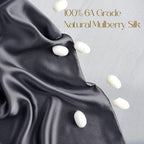 ZIMASILK 100% Pure Mulberry Silk Pillowcase for Hair and Skin Health,Soft and Smooth,Both Sides Premium Grade 6A Silk,600 Thread Count,with Hidden Zipper,1pc (Queen 20''x30'',Dark Gray)