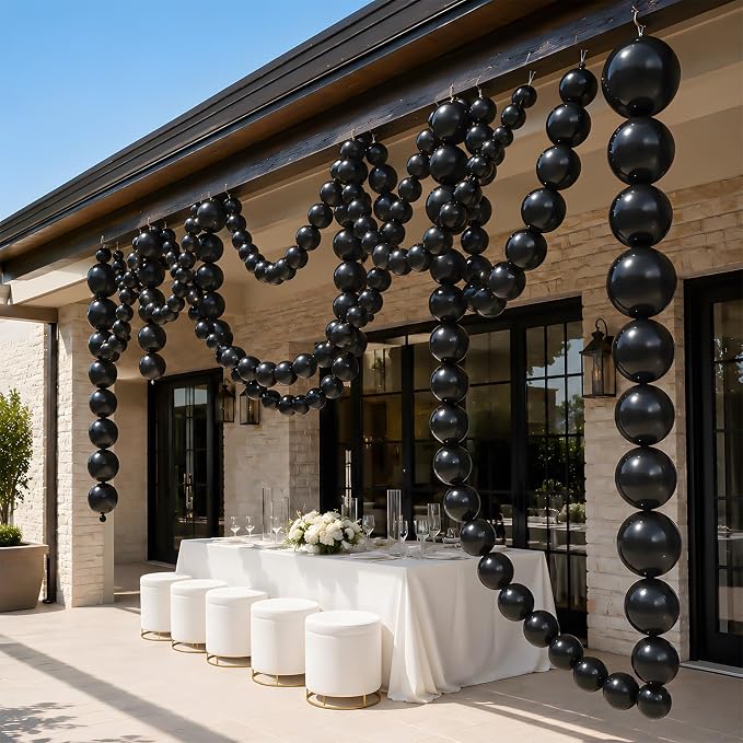 Black Linking Balloons - Image 4