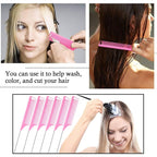 Patelai 30 Pieces Rat Tail Combs Bulk, Hair Teasing Fine Tooth Pintail Combs Braiding Hair Styling Tools with Steel Pin for Stylists Salon Teasing Sectioning Coloring Detangling(Black and Pink)