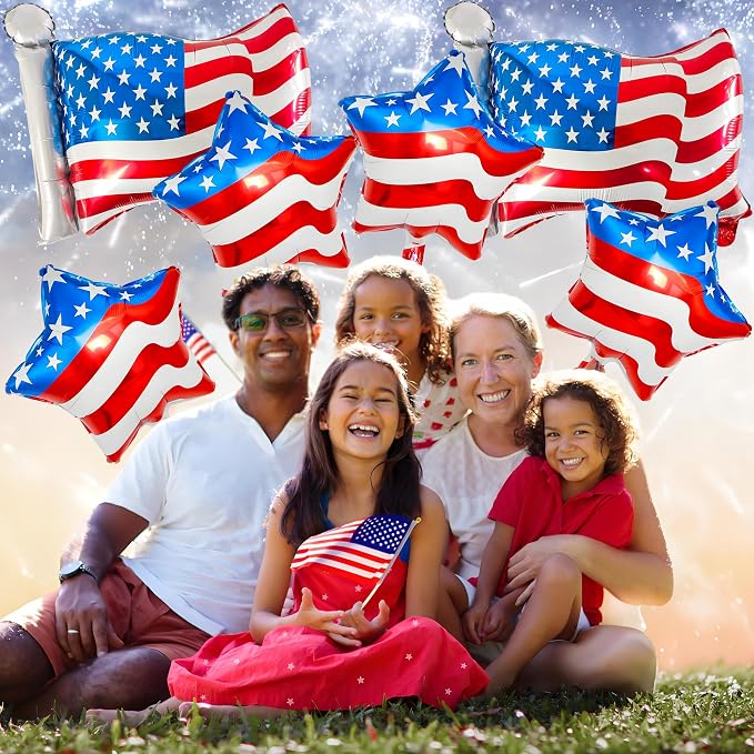 6PCS Patriotic Balloon Set - Image 6