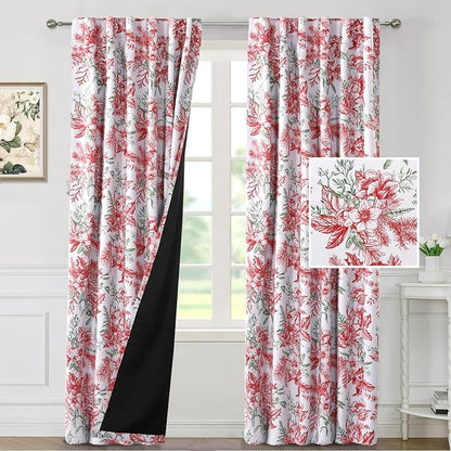 H.VERSAILTEX Christmas 100% Blackout Curtain Thermal Insulated Bedroom Curtains - Image 2