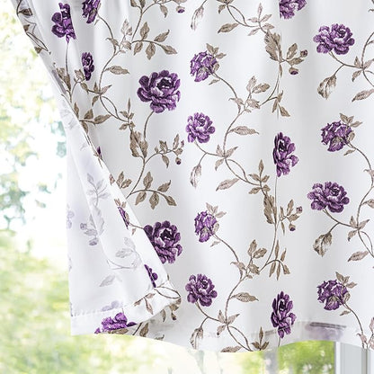 Beauoop Floral Sheer Valance Curtains - Image 7