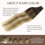 GOO GOO Tape in Hair Extensions Human Hair, 2/6/18 Balayage Brown to Dirty Blonde, 10inch 30g 20pcs, Skin Weft Seamless Invisible, Silky Straight with Thick Ends, Remy Human Hair