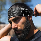Suddora Paisley Print Bandana Headband, Multi-sport Boho Style Bandana, Non-slip Fabric, Unisex Head Accessory for Bikers