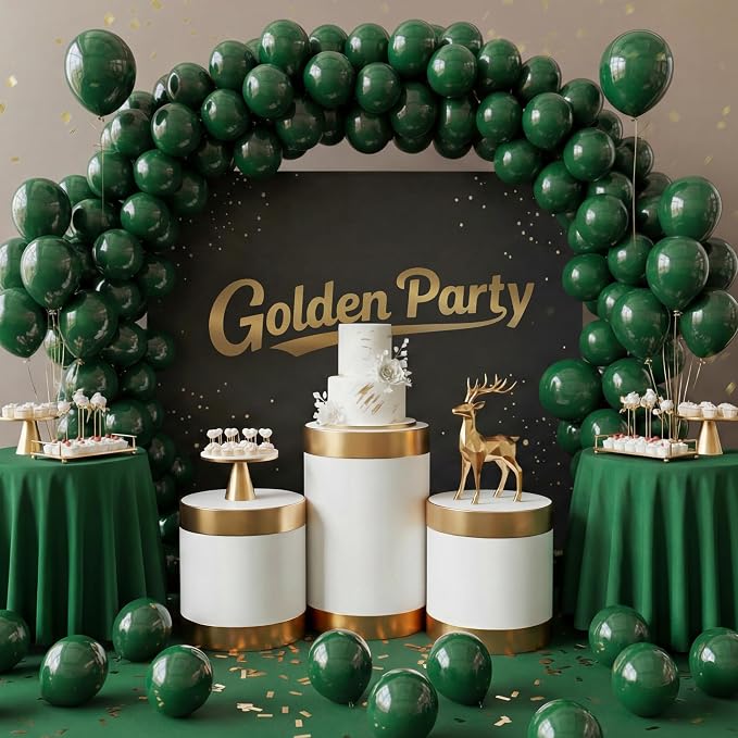 Dark Green Balloons, Baby Shower, Anniversary, Graduation, Wedding Decorations - Image 7