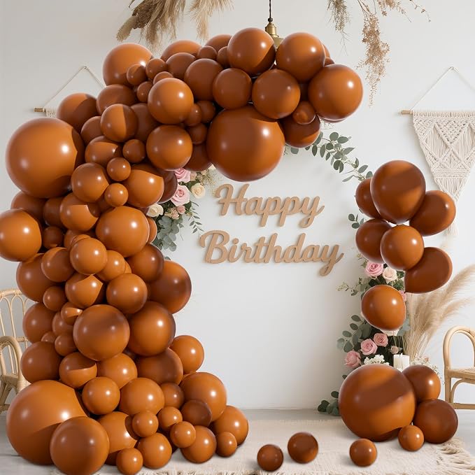 Amandir 153pcs Burnt Orange Balloon Arch Garland Kit Different Sizes | 18 12 10 - Image 8