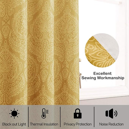 DWCN Ombre Blackout Curtains for Bedroom - Image 7