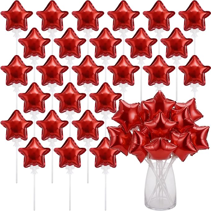 30 Pcs Mini Star Self Inflatable Balloons by Chitidr