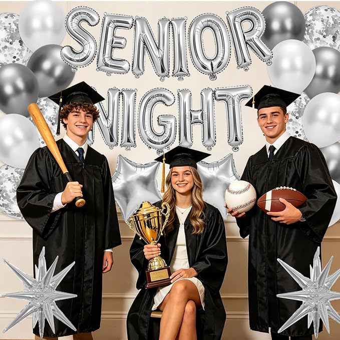 Silver Senior Night Decorations - Image 6