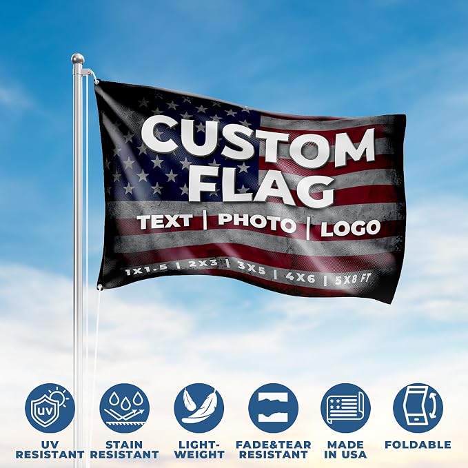 Custom Flag by DreamController; Personalized Outdoor Flag - Image 5