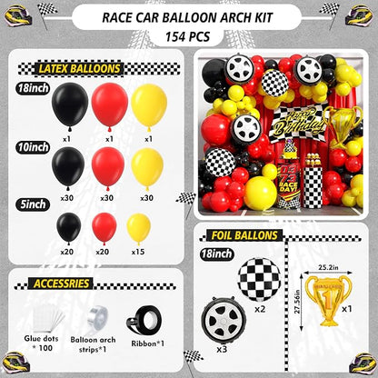 Race Car Balloon Arch Garland Kit - Image 2
