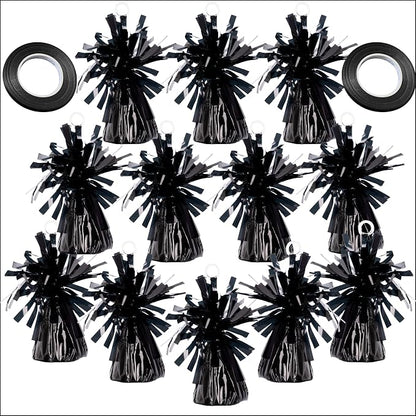 12-Pack Black Balloon Weights by MXXKMSElegantLiving