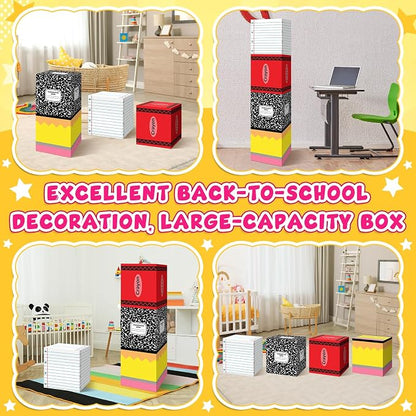 4 Pcs Back to School Balloon Box Decoration Sets Include Pencil Crayon Notebook - Image 4