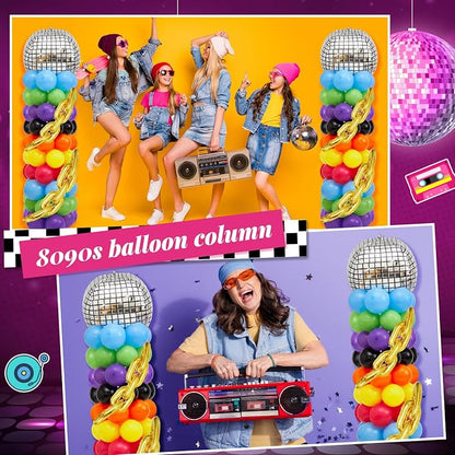 Gejoy 2 Set 80s 90s Balloon Column Stand Kit - Image 4