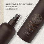 Tweak’d by Nature - Restore Revitalizing Hair Treatment Mist, Heat Protectant for Hair Spray, Leave In Treatment with Argan Oil for Healthy Shine, Sulfate Free, Paraben Free (16oz)