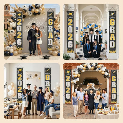OLANRUN 2026 Graduation Decorations, Graduation Banner Black Class of 2026 - Image 7