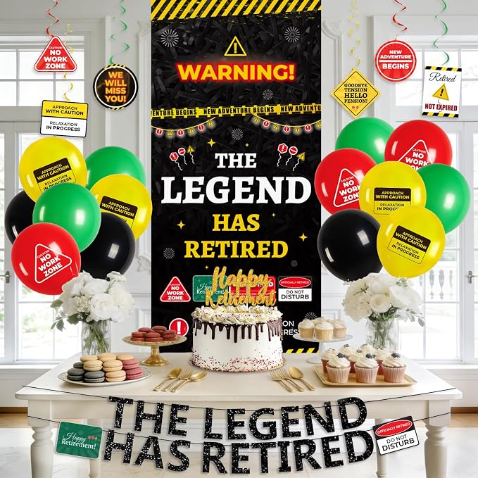 Retirement Party Decorations for Coworker, Office Retirement Party Supplies Kit - Image 5