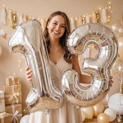 Number 13 Balloon Foil Mylar Balloons - Image 2