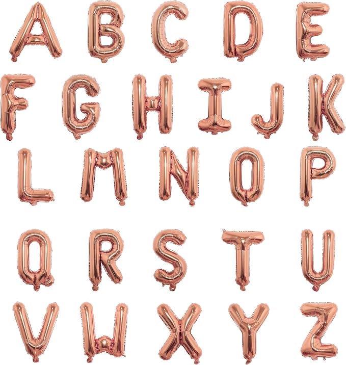 16 Inch Foil Mylar Balloons 26pcs Letters Balloons A-Z by YPSelected