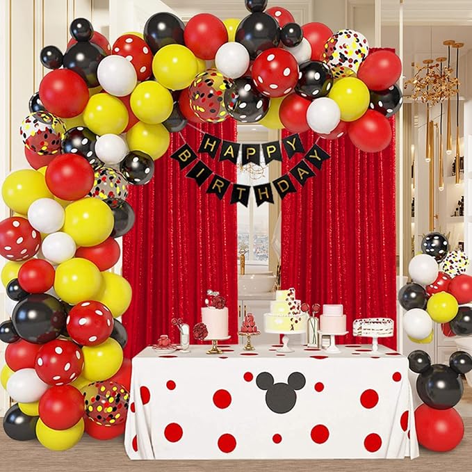 Red Sequin Backdrop Curtains-2 Panels 4FTx8FT Red Backdrop - Image 6