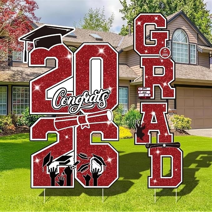 Graduation Yard Sign Class of 2026 Decorations by Govpy