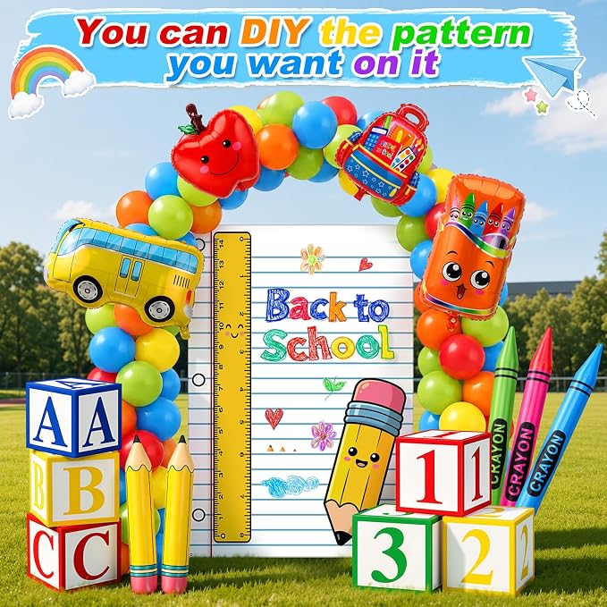 168pcs Back to School Balloon Garland Arch Kit - Image 5