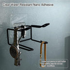 2 Pack Hair Dryer Holder, Wall Mount Self Adhesive Waterproof Blow Dryer Rack Storage Organizer Hanger, Compatible with Dyson and Most Hair Blower Appliance, Curling Iron, Straightener (Black)