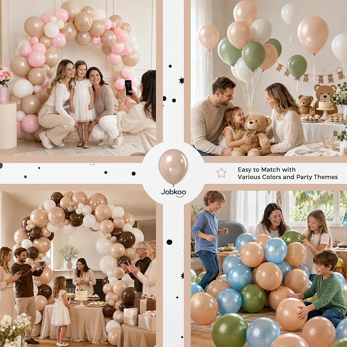 Jobkoo Pearl Nude Balloons 12 Inch - Image 6